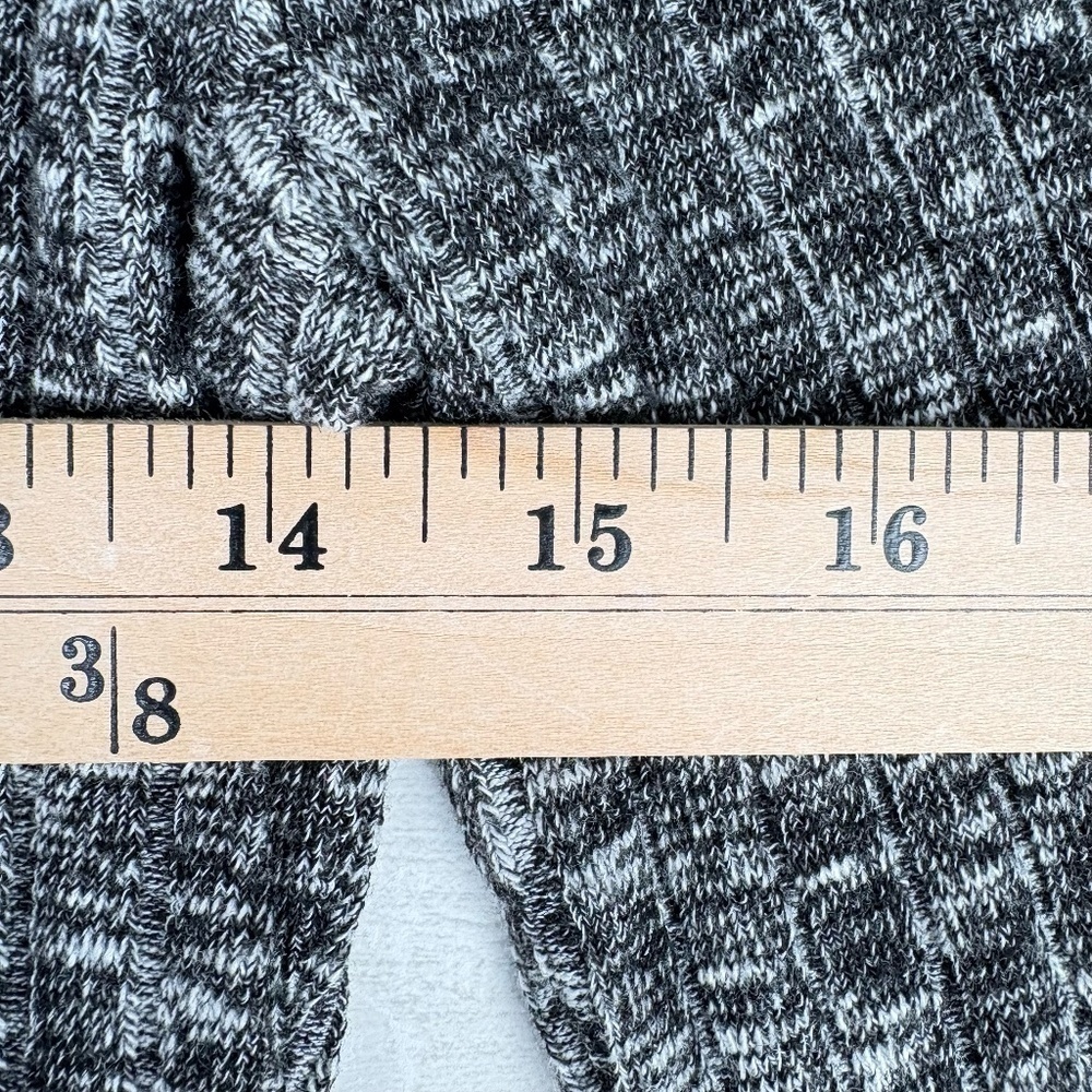 Abercrombie and Fitch Fitted Heather Gray Long Sleeve Midi Sweater Dress M - Picture 6 of 8